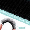 Natuhana Round Eyelash Extensions, 0.05 mm, C Curl, 8 mm,