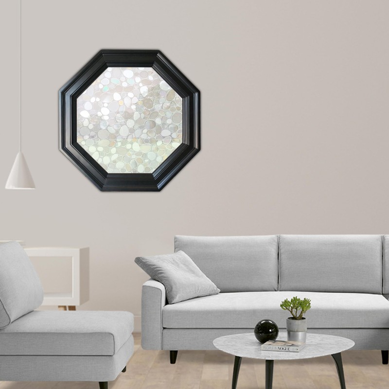Autotech Park Precut Pebble Octagon Window Film Shade, Self Adhesive