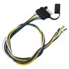 WELURE 5 Way Flat Trailer Wiring Harness Plug 22" Wire