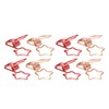100 Pcs Binder Clips Hollow Cute Star Shape Sturdy Metal