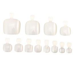 FOMIYES Diy Pedicure Kit Pcs Full Cover Nail Art Tips Toe Decoration Easy Application for Nail Salons Home Use