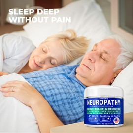 WHWSWB Neuropathy Nerve Relief Cream - Maximum Strength for Feet, Hands, Legs, Toes Includes Menthol, Arnica, Aloe Vera, Emu, MSM, Vitamin B6, Effective Cooling Soothing