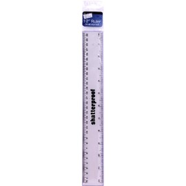 Just Stationery 6072/72 12 inch plastic Shatterproof Ruler