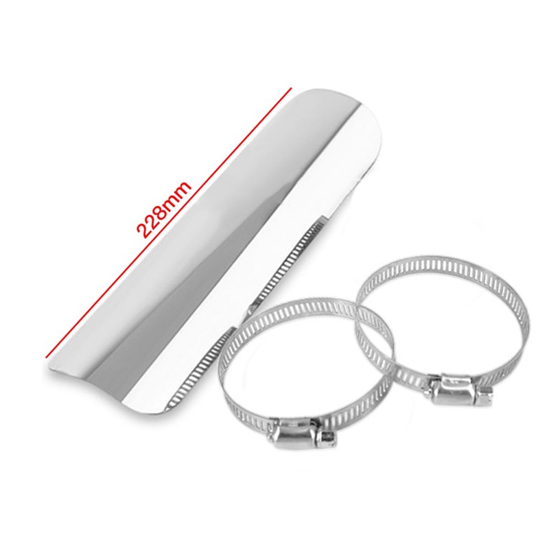 Alnicov Motorcycle Heat Shield Universal Exhaust Silencer Pipe Heat Shield