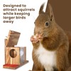 Wooden Squirrel Feeder - Squirrel Feeders for Outside - Durable