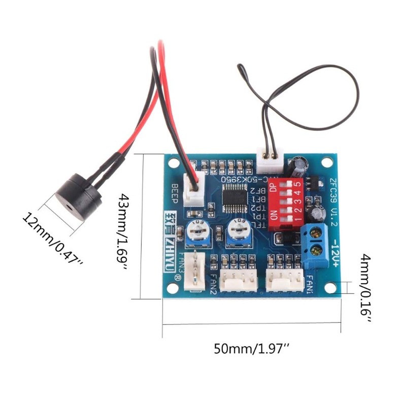 HiLetgo DC 12V 5A PWM PC CPU Fan Temperature Control