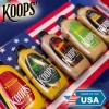 KOOPS' Horseradish Mustard Sauce 12oz Bold Flavor Condiment Squeeze Bottle