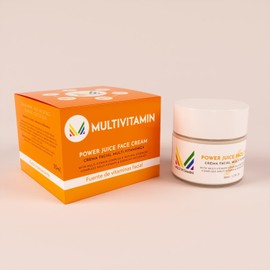 CREMA FACIAL DE DÍA UNISEX CON FUENTE DE VITAMINAS B3, B5, B6, A, C y E, Multivt, antiedad, evita envejecimiento e hidrata