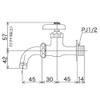 Cave OK KVK Spout Swivel Type Water Faucet [K34B]