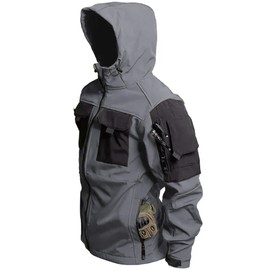 VoLIta Men's Tactical Soft Shell Jacket Lightweight Water-Resistant Spring Fall Windbreaker Zip up Hooded Coat with Pockets