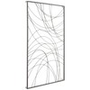 Vassa 39 1/2" High Black Wire Rectangular Metal Wall Art
