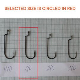 PRO FILSTAR Offset Hook Set of 10 N3/0 - Worm Hooks - Cheburashka Hooks - Dropshot Hooks - Jig Hooks for Rubber Fish Assembly - Jig Head - Fishing Hooks Sport Set - Zander & Pike & Trout Fishing Hooks