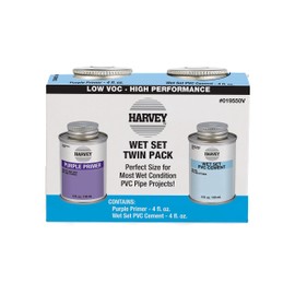 Harvey 019550V 4 oz. Wet Set PVC Purple Primer Cement Plumbing