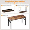 Need 47 inches Computer Desk Office Desk Folding Table with