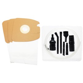 3 Replacement MM Bags 60295C with 1 Micro Vacuum Attachment Kit for Eureka, Sanitaire - Compatible with Eureka 3670G, Sanitaire SC3683A, Eureka Mighty Mite Pet Lover 3684F, Eureka Mighty Mite 3670G, Eureka 3684F, Sanitaire SC3683, Sanitaire S3681, Eureka