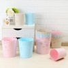 Mini Wastebasket 1.8 Gallons Small Pink Trash can Room Decor