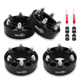 LUJIANI 4 Pack 6x135mm Wheel Spacers for 2015-2025 F150 Expedition Navigator, 2" Thick Forged Hubcentric Tire Spacer, M14x1.5 Thread Studs & 87.1mm Centric Bore, 6 Lug Hub Centric Wheel Adapters
