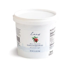 Lar's Own Wild Swedish Lingonberries Tub, 3.3 Pound (Pack of 2)