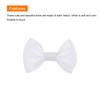 sourcing map 50pcs White Bow Ties 1.5" x 1" Mini