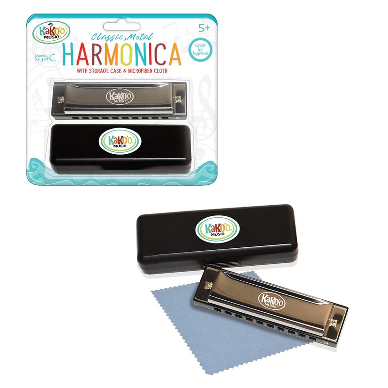 KaKo'o Music Kako'o: Classic Metal Harmonica - Silver - 4'