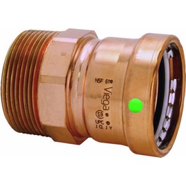 Viega 20828 ProPress Zero Lead Copper XL-C Adapter with Male 3-Inch P x Male NPT