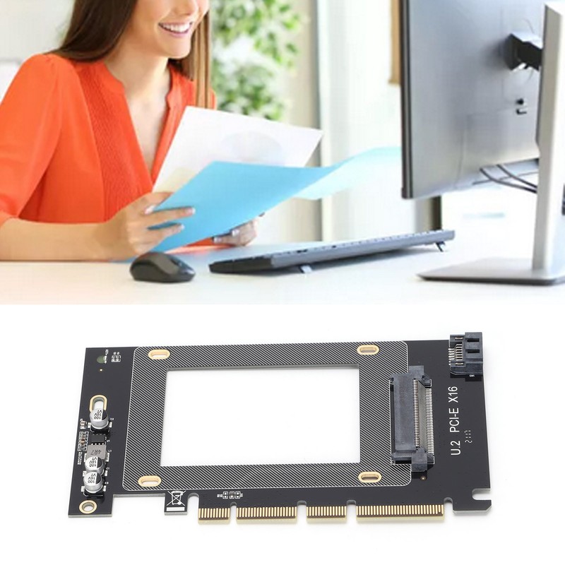 JEYI Adapter Card PCIE X16 to U.2 SFF8639 to SSD