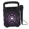 Portable Karaoke Machine Multifunction Cool Lighting Plug in Card Deep