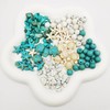 GraceAngie 280Pcs Turtle Beads Starfish Beads Charms Synthetic Irregular Chip