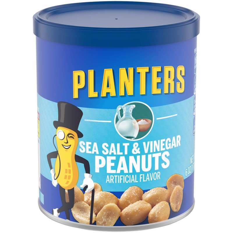 Planters Flavored Peanuts, Sea Salt & Vinegar (6 oz Jars)