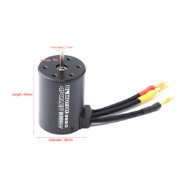 3650 Brushless Motor 2300KV Waterproof Motor 120A ESC Programming Card for 1/8 1/10 Remote Control Car Truck