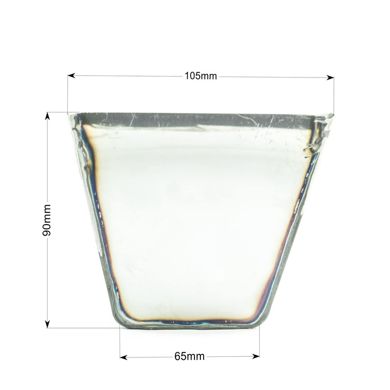 Toolty Plasterers Mud Pan Stainless Steel - 260mm - 10"