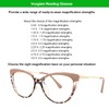 VOOGLAM Cat Eye Reading Glasses For Women Anti Blue Light