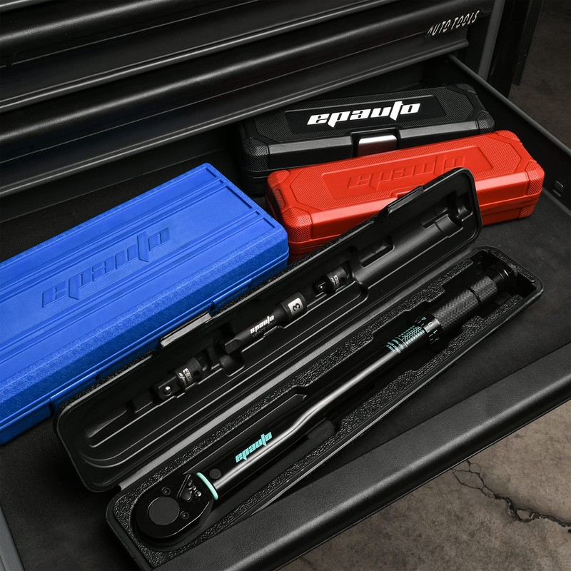 EPAuto 3/8-Inch Drive Click Torque Wrench, 10-80 ft-lb / 13.6-108.5
