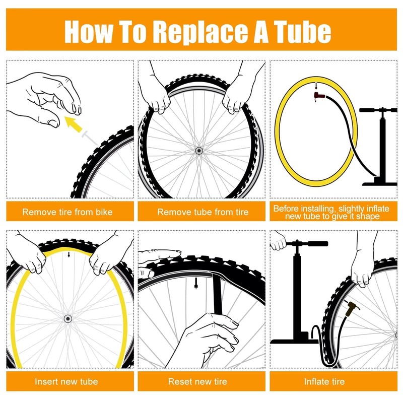 FITTOO Bike Inner Tubes Replacement Bicycle Inner Tube with Presta