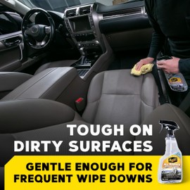 Meguiar's All Surface Interior Cleaner - All Purpose Interior Cleaner Quickly and Safely Cleans All Your Surfaces and Leaves Behind a Pleasant Scent, 16oz