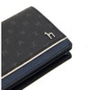 Hazzys (광주신세계)HAZZYS ACC 블랙 가죽 퍼피로고 라인배색 2단 카드지갑 HJHO5E457BK
