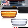 OFFKAT 2X Smoke Switchback LED Front Parking Signal Light For