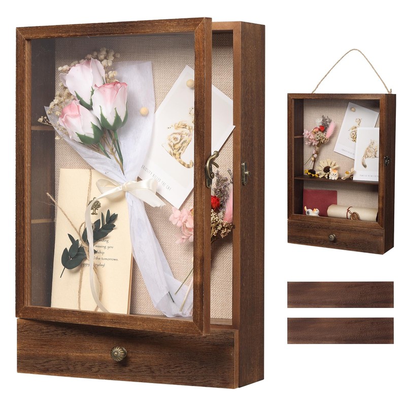 Wishtofly Shadow Box Frame 3" Deep, 11x16 Shadow Boxes Display