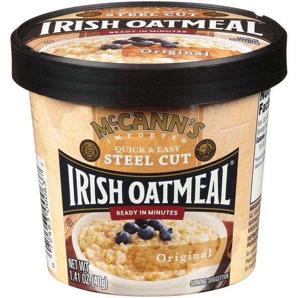 McCann's Irish Oatmeal Original Microwaveable Cup, 1.4 Ounce (Pack of 12)