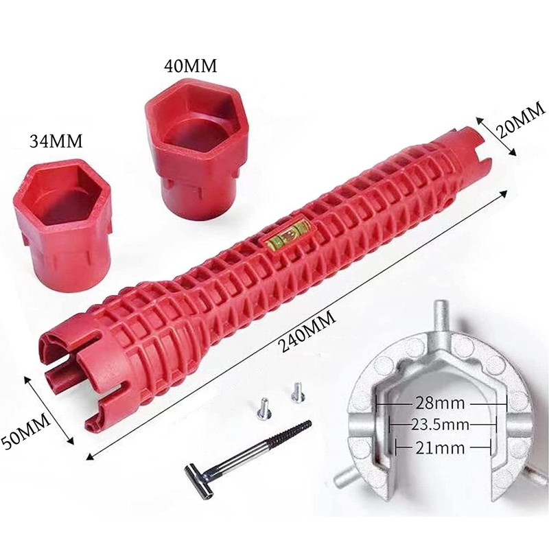 Sink Faucet Wrench 8 in 1 Multi-Purpose Sink Faucet Wrench
