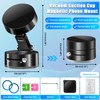 Vacuum Magnetic Suction Phone Mount,360-Degree Rotatable Suction Cup Magnetic Phone