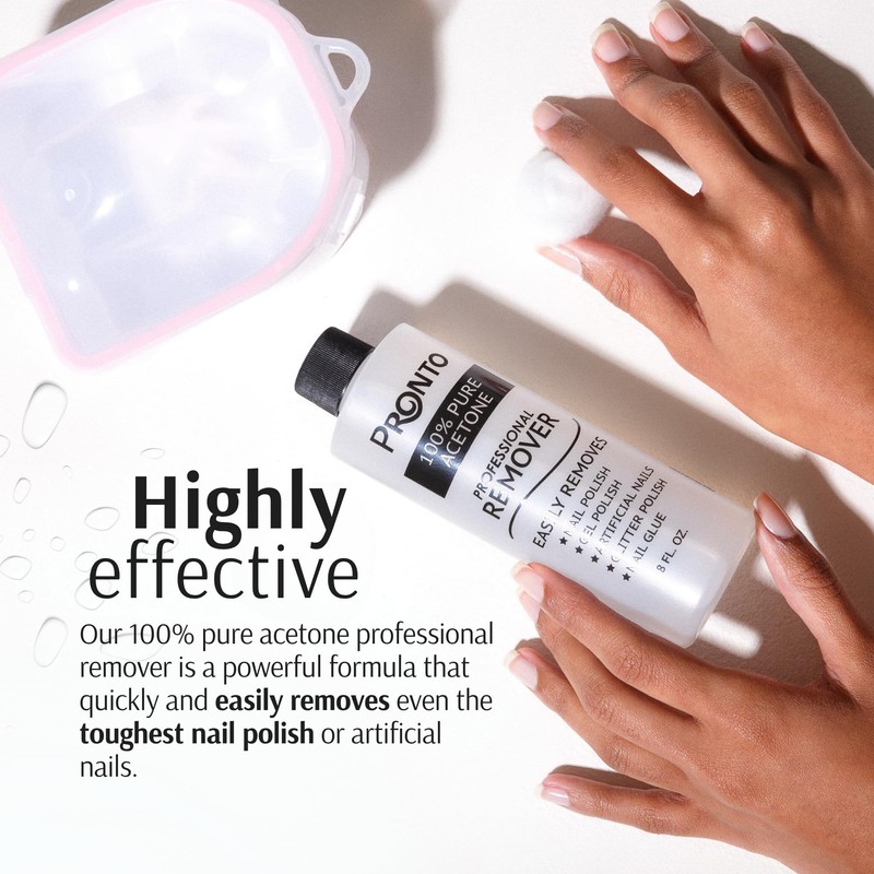 Pronto 100% Acetone Gel Nail Polish Remover - Polish Remover