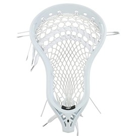 StringKing Men’s Mark 2T Midfield Lacrosse Head Strung with Type 5s Mesh (White/White)