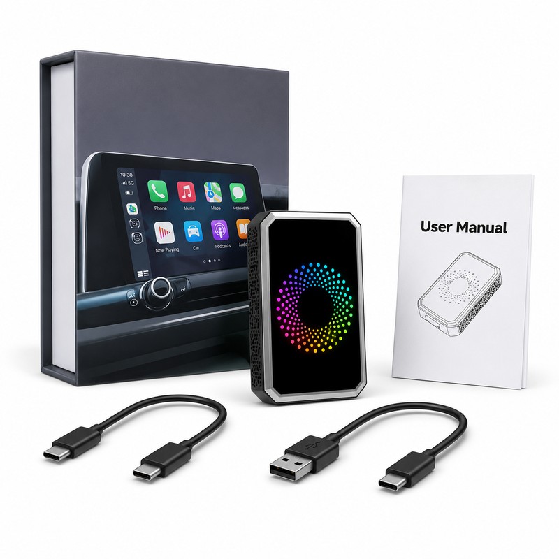 Wireless CarPlay Adapter for In-Car Entertainment – 3-in-1 Android Auto