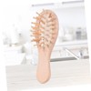 Gatuida Natural Beech Wooden Paddle Hair Brush Ergonomic Scalp Massage