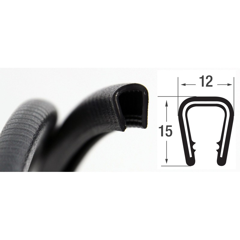 SMI-Kkantenschutzprofi KS6-8S Edge Protection Profile - PVC Rubber Clamping Profile