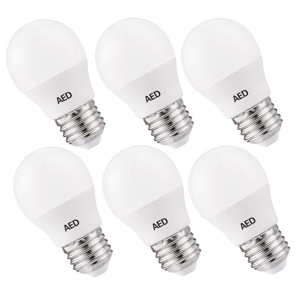 AED A15 LED Bulb, Refrigerator Light Bulb Appliance Light Bulb E26 Bulb 30W Equivalent 120V Fridge Waterproof Bulbs 3W Daylight Warm White 2700K Freezer Ceiling Home Lighting Lamp (6 Pack)