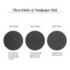 NMKL38 50PCS Replacement Sandpaper Discs Self-Adhesive 25mm with Stainless Steel