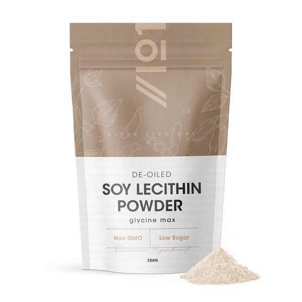 SOYA Lecithin Powder 250g – De-Oiled 97% Essential Fat –