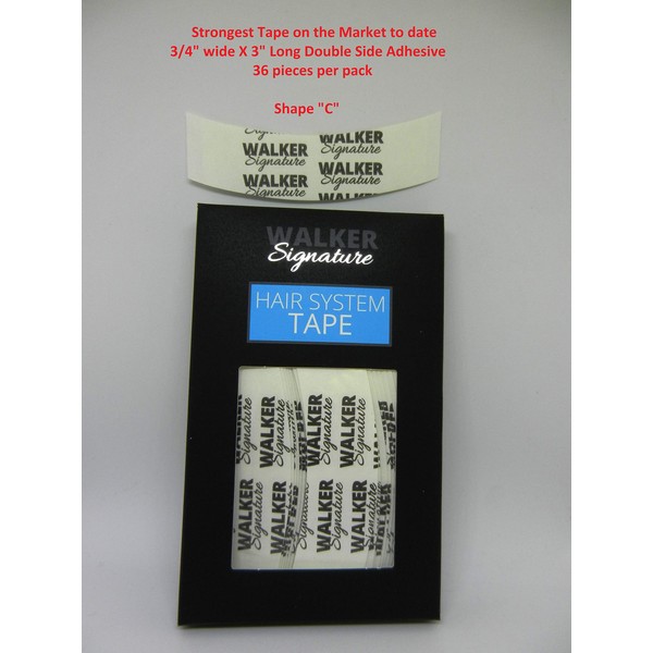 Signature SIGNATURE Tape Contour Shape C 36-pcs = 1 Pack Sig C Matte 3/4" Wide X 3 Inch Long